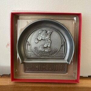 Walt Disney World Mickey Mouse Golf Practice Putter Metal Original Box